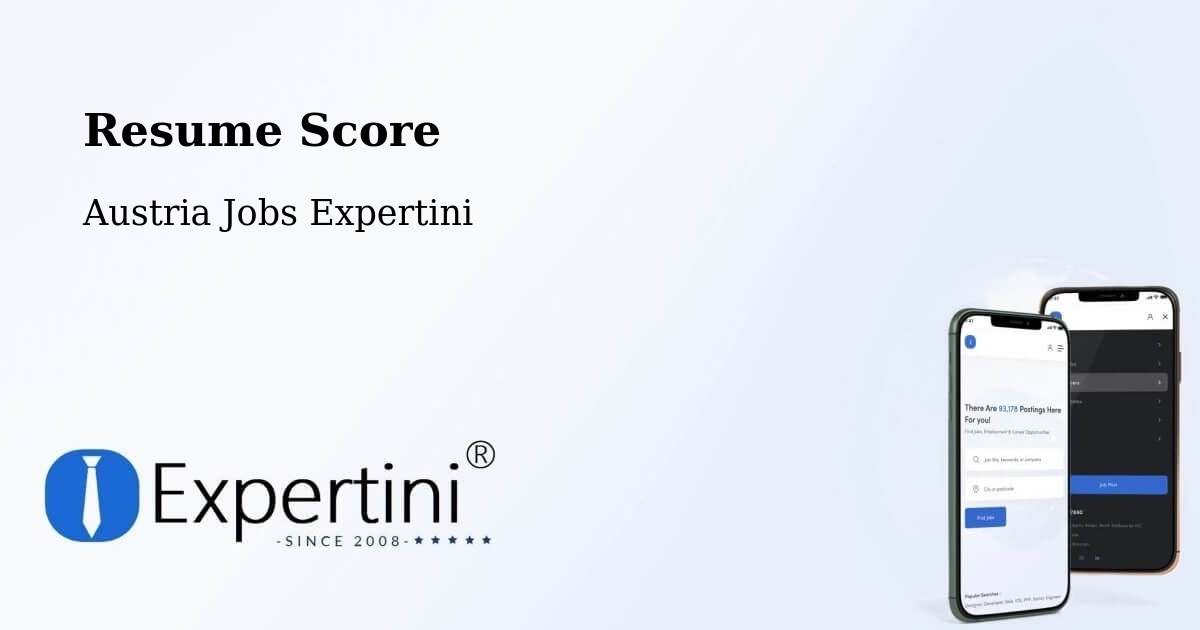 Resume Score & Job Description Match Tool – Itter - Austria Jobs Expertini